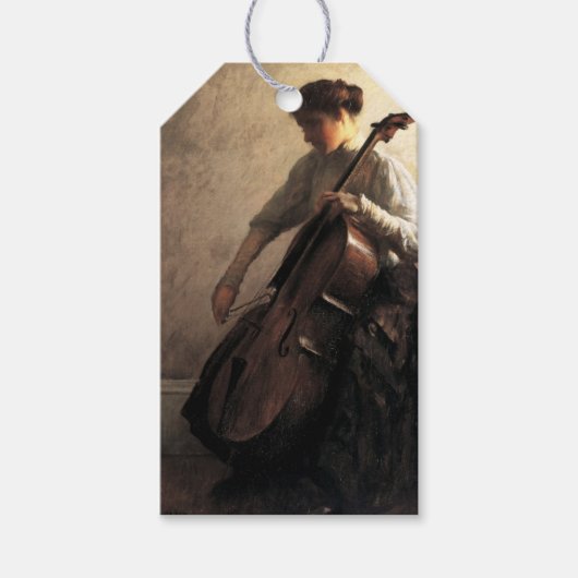Die Cellist (von Joseph DeCamp) Geschenkanhänger (Vorderseite)