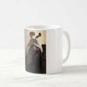 Die Cellist (von Joseph DeCamp) Kaffeetasse (VorderseiteRechts)