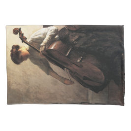 Die Cellist (von Joseph DeCamp) Kissenbezug