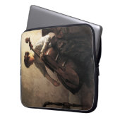 Die Cellist (von Joseph DeCamp) Laptopschutzhülle (Vorderseite Links)