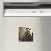 Die Cellist (von Joseph DeCamp) Magnet (In Situ (Geschirrspüler))