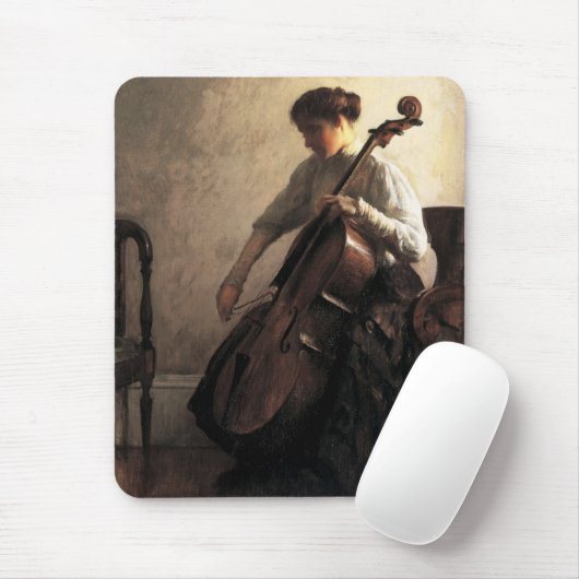 Die Cellist (von Joseph DeCamp) Mousepad (Mit Mouse)