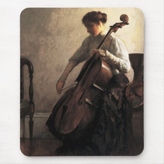 Die Cellist (von Joseph DeCamp) Mousepad (Vorne)