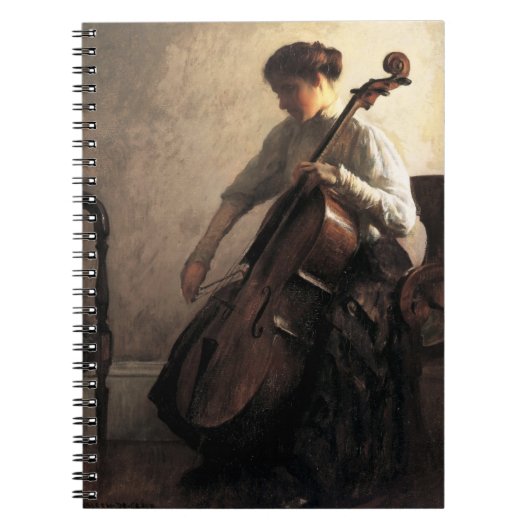 Die Cellist (von Joseph DeCamp) Notizblock (Vorderseite)