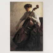 Die Cellist (von Joseph DeCamp) Puzzle (Vertikal)