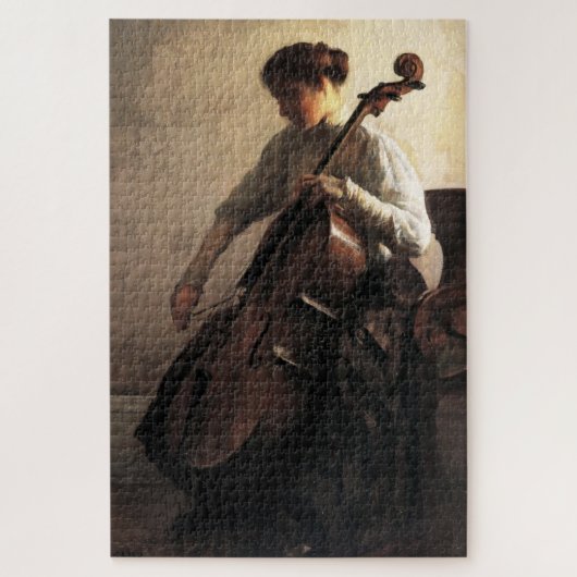 Die Cellist (von Joseph DeCamp) Puzzle (Vertikal)