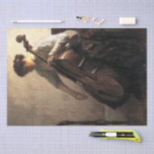 Die Cellist (von Joseph DeCamp) Seidenpapier (Handwerk)