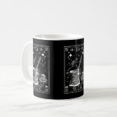 Die Cezve Türkische Kaffee-Tarot-Karte Kaffeetasse (Vorderseite Links)