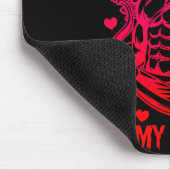 Die ch ch ch zu ah ah ah Horror-Parodie Valentinst Mousepad (Ecke)