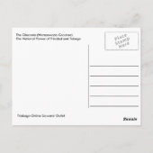 Die Chakonie, die nationale Blume Postkarte (Rückseite)