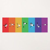 Die Chakra-Farben Yogamatte (Vorderseite (Horizontal))