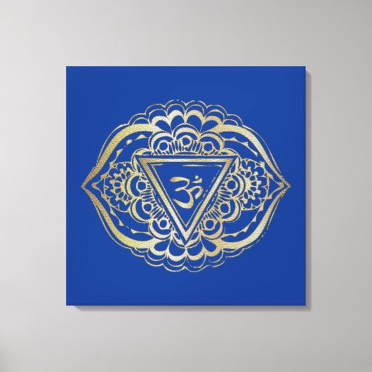 Die Chakras Ajna - verschlungene Canvas Leinwanddruck (Vorderseite)