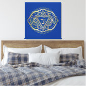Die Chakras Ajna - verschlungene Canvas Leinwanddruck (Insitu (Schlafzimmer))