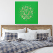 Die Chakras Anahata - verschlungene Canvas Leinwanddruck (Insitu (Schlafzimmer))