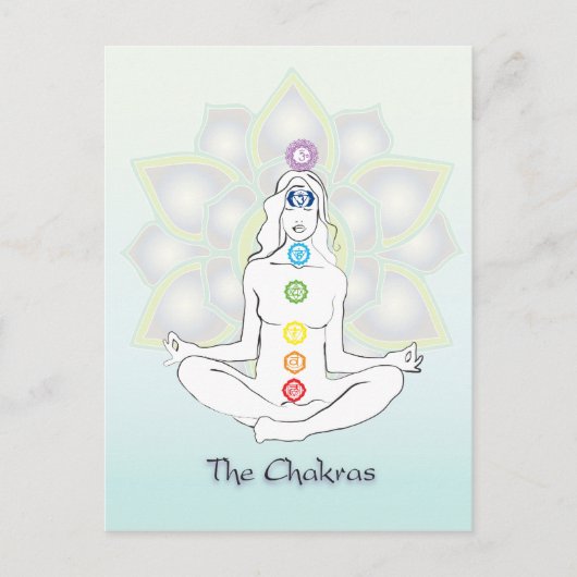 Die Chakras Postkarte (Vorderseite)