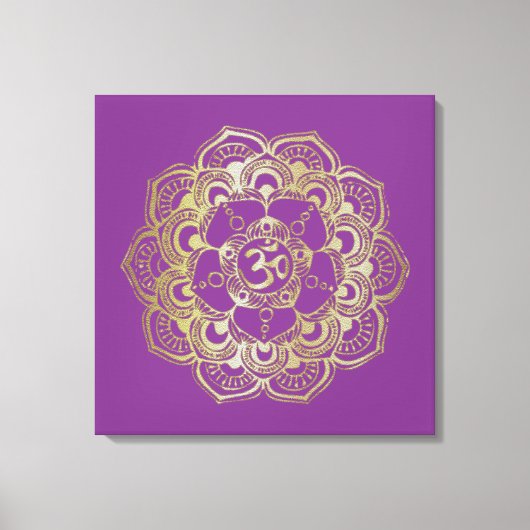 Die Chakras Sahasrara - verschlungene Canvas Leinwanddruck (Vorderseite)