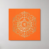 Die Chakras Svadhistana - Wrapped Canvas Leinwanddruck (Vorderseite)