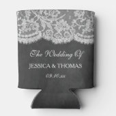 Die Chalkboard & Lace Wedding Collection Dosenkühler (Rückseite)
