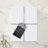 Die Chalkboard & Lace Wedding Collection Geschenkanhänger (Mit Garn)
