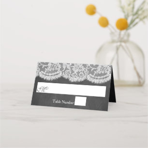 Die Chalkboard & Lace Wedding Collection Platzkarte