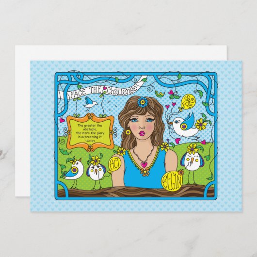 Die Challenge_Flat-Karte 7"x5" (Vorne/Hinten)