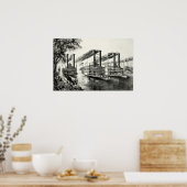 Die Champions des Mississippi - Ein Rennen Poster (Küche)