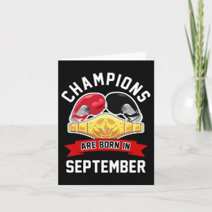 Die Champions sind Geboren im September Boxsport B Karte