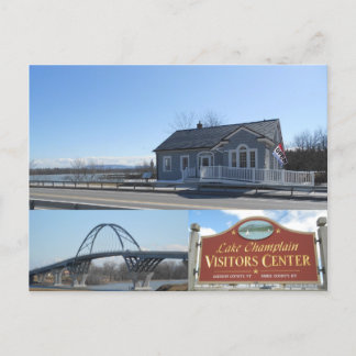 Die Champlain Bridge Crown Point New York Postkarte