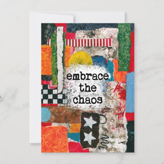 Die Chaos-Grußkarte übernehmen Karte (Vorderseite)