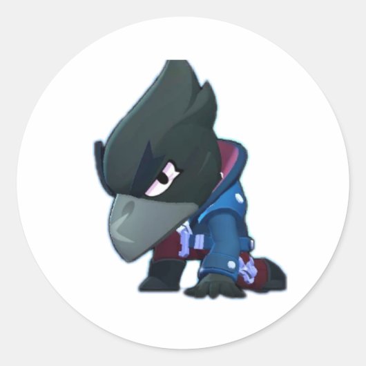 die chaotische Welt der Brawl Stars mit Sticks Gam Runder Aufkleber (Vorderseite)