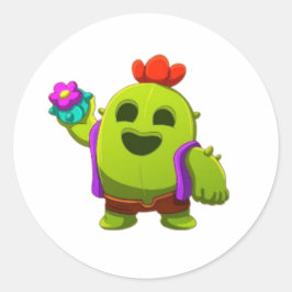 die chaotische Welt der Brawl Stars mit Sticks Gam Runder Aufkleber