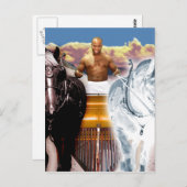 Die Chariot Tarot Card Art Postkarte (Vorne/Hinten)