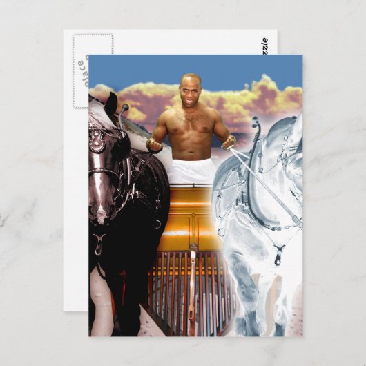 Die Chariot Tarot Card Art Postkarte (Vorne/Hinten)