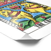 Die Chariot-Tarot-Karte Fotodruck (Ecke)