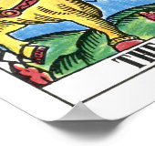 Die Chariot-Tarot-Karte Poster (Ecke)