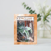 Die Chariot-Tarot-Karte Postkarte (Stehend Vorderseite)