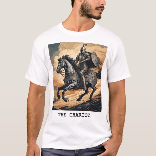 DIE CHARIOT-TAROT-KARTE T-Shirt (Vorderseite)