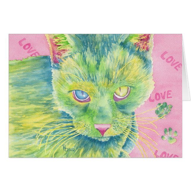 Die Charmeur-leere Karte (Vorderseite (Horizontal))