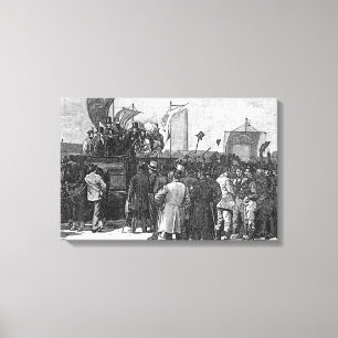 Die chartist-Demonstration auf Kennington Leinwanddruck
