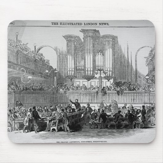 Die chartist-Versammlung an Fitzroy Quadrat Mousepad (Vorne)