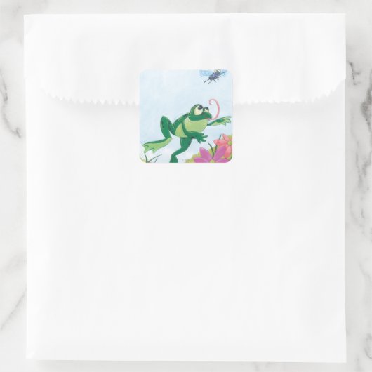 Die Chase Quadratischer Aufkleber (Tasche)