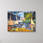 Die Chatou-Brücke | Maurice de Vlaminck | Leinwanddruck (Vorderseite)
