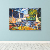 Die Chatou-Brücke | Maurice de Vlaminck | Leinwanddruck (Insitu (Holzboden))