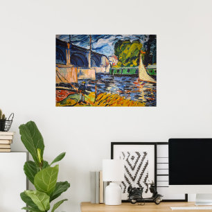 Die Chatou-Brücke Maurice de Vlaminck Poster