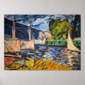 Die Chatou-Brücke | Maurice de Vlaminck | Poster (Vorne)