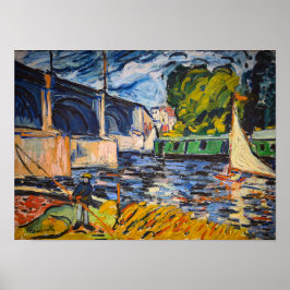 Die Chatou-Brücke | Maurice de Vlaminck | Poster