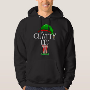 Die Chatty Elf Familie passt Weihnachtsgeschenke F Hoodie