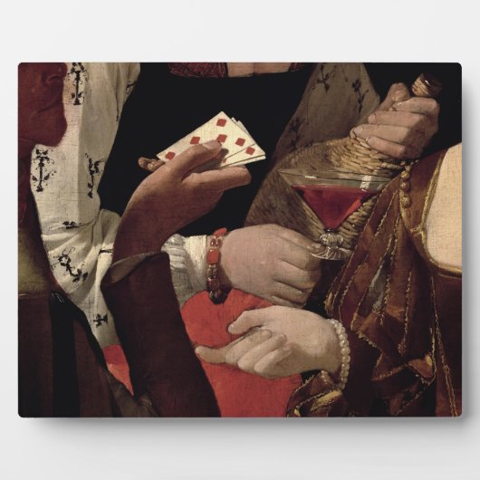 Die Cheat mit dem As der Diamanten, Details der Fotoplatte (Vorderseite)