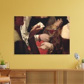 Die Cheat mit dem As der Diamanten, Details der Leinwanddruck (Insitu (Wohnzimmer))