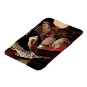 Die Cheat mit dem As der Diamanten, Details der Magnet (Linke Seite)